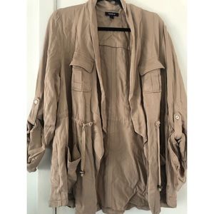 Torrid Khaki Drawstring Jacket